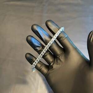 Brand New Silver 6mm Franco Bracelet 7 Inch